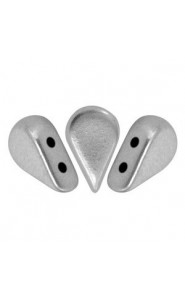 Les perles par Puca® Amos beads Silver alluminium mat 00030/01700